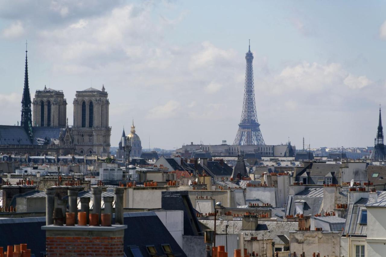 Bright And Homely 1 Bedroom Rooftop Apartment In The Marais In Paris Exterior foto